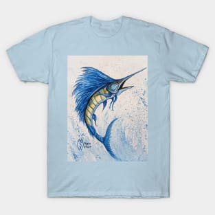 Sailfish jumping out of the sea T-Shirt